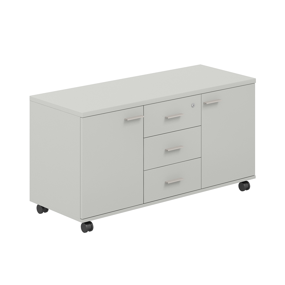 Тумба сервисная с 3 ящ. 1204х460х619, с замком, 2 фасадами SG.621.SH.SH