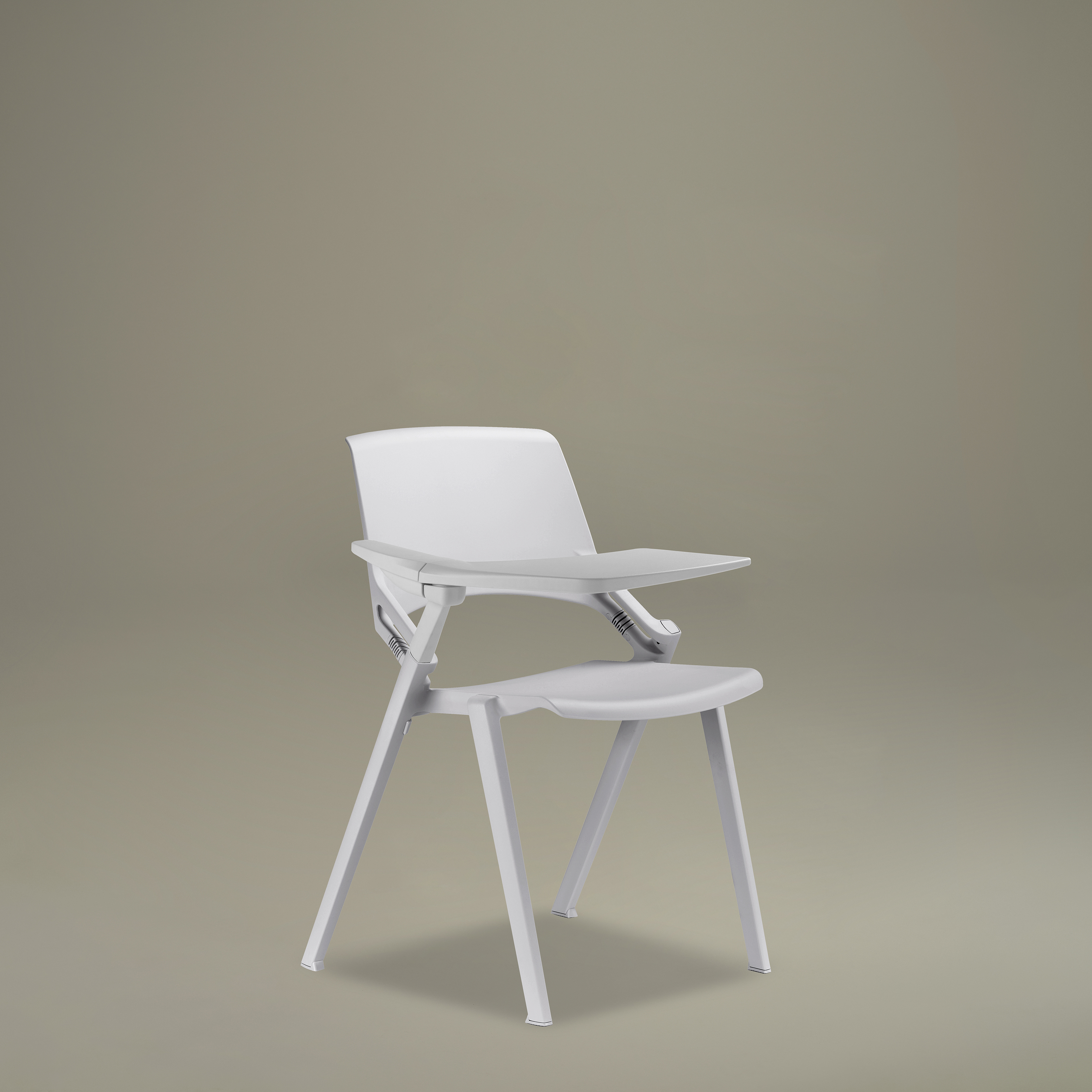 Кресло Green'S 4 legged chair with fixed arm + right writing tablet