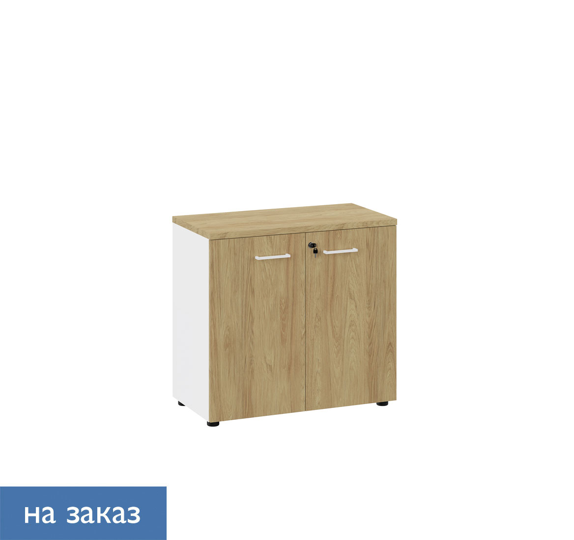 FLEX Шкаф низкий ГИКОРИ/БЕЛЫЙ