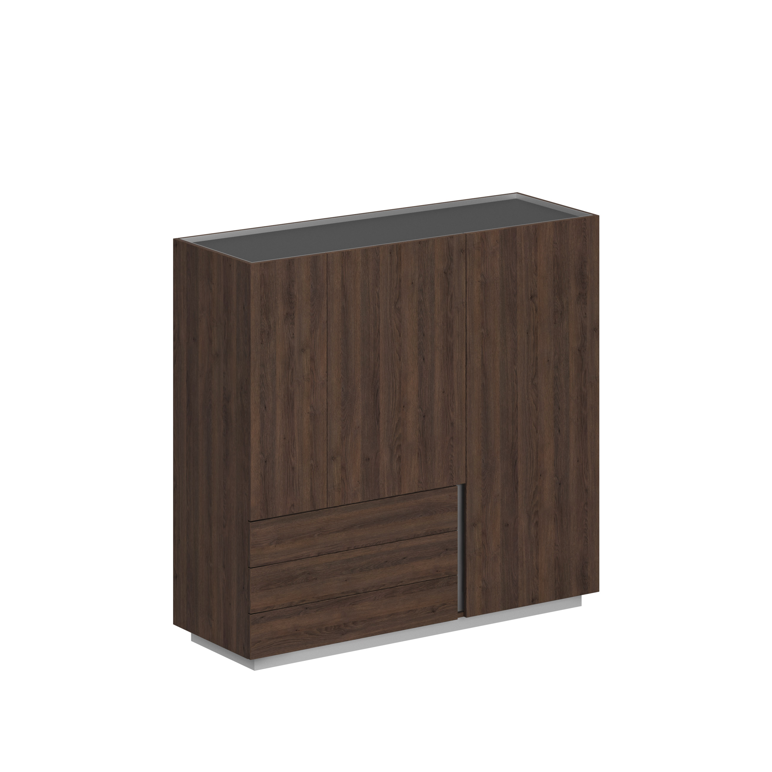 Шкаф 1600x550x1520, левый OL-20-17.DT.DT.DT.L