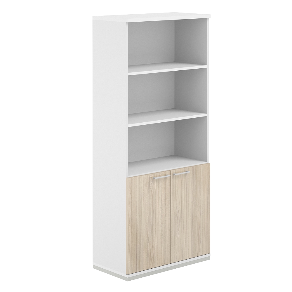 Шкаф 5 ур. 800х400х1833 полуоткрытый AG.220.WH.WH.AR