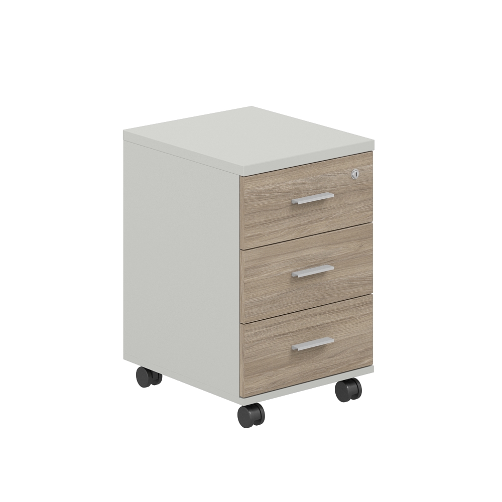 Тумба мобильная с 3 ящ. 404х460х619 (метаб), с замком SG.611.SH.OD.M