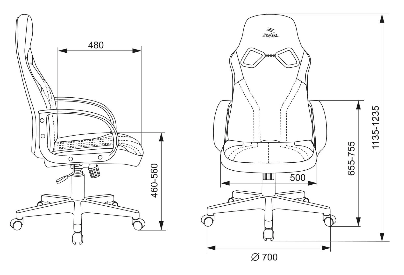 Кресло игровое Zombie RUNNER