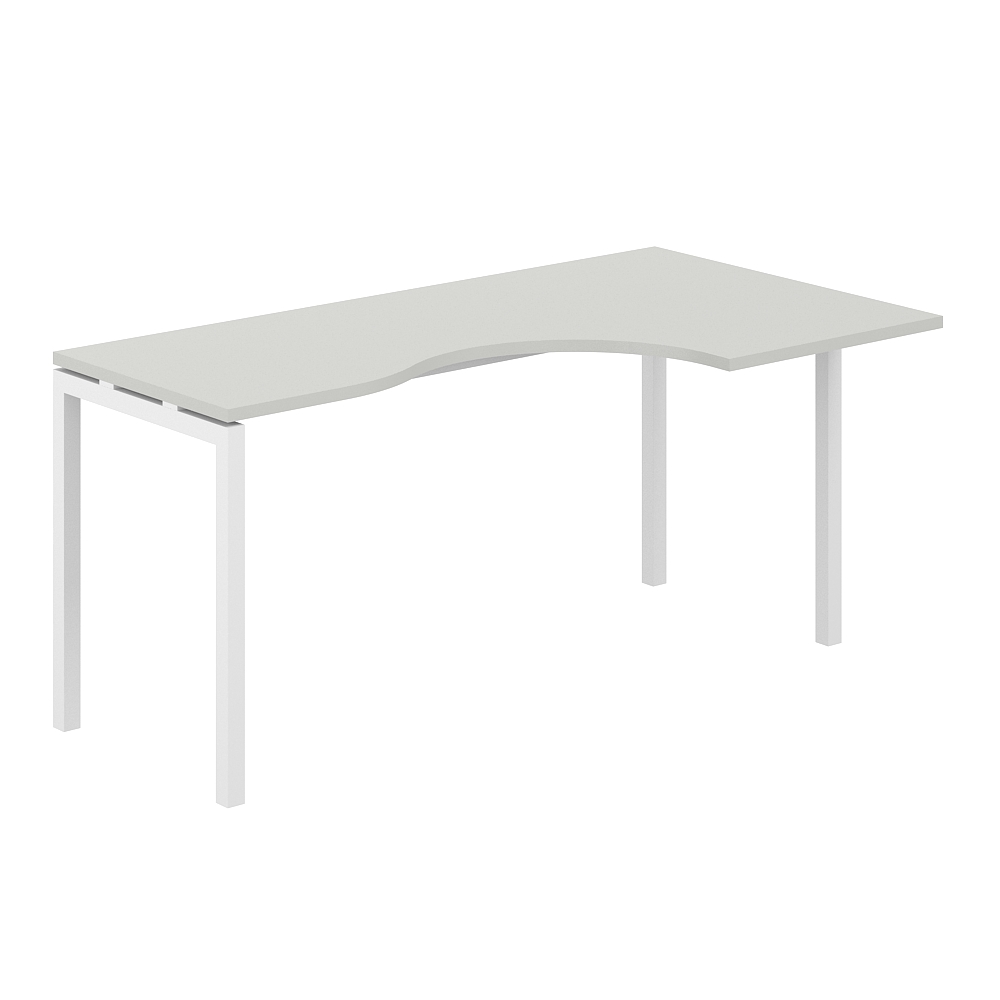 Стол эргономичный 1600х900х750 правый МК40х40 SG.232.SH.44.WH.R