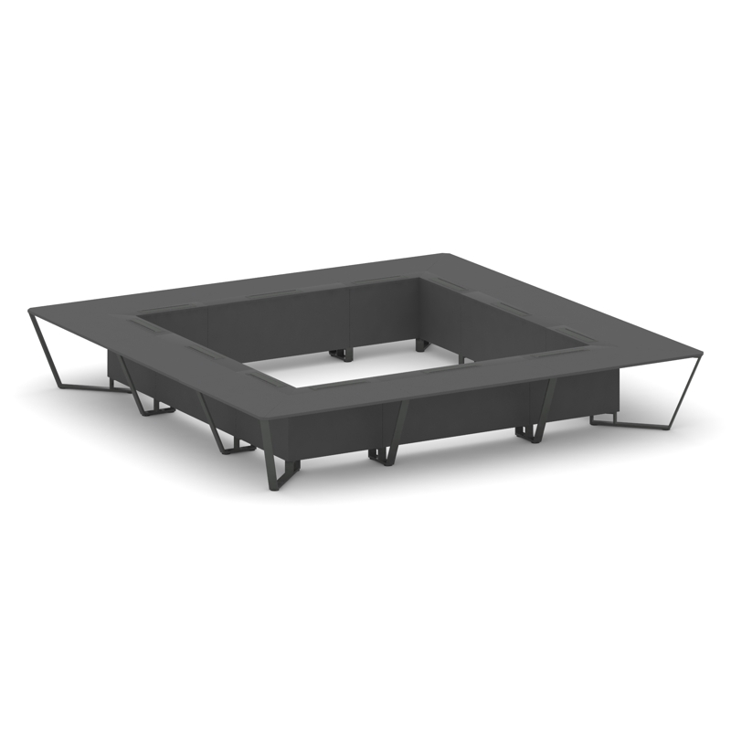 Steel Meet Стол переговорный квадратный KDK-PR.B.SP-24K