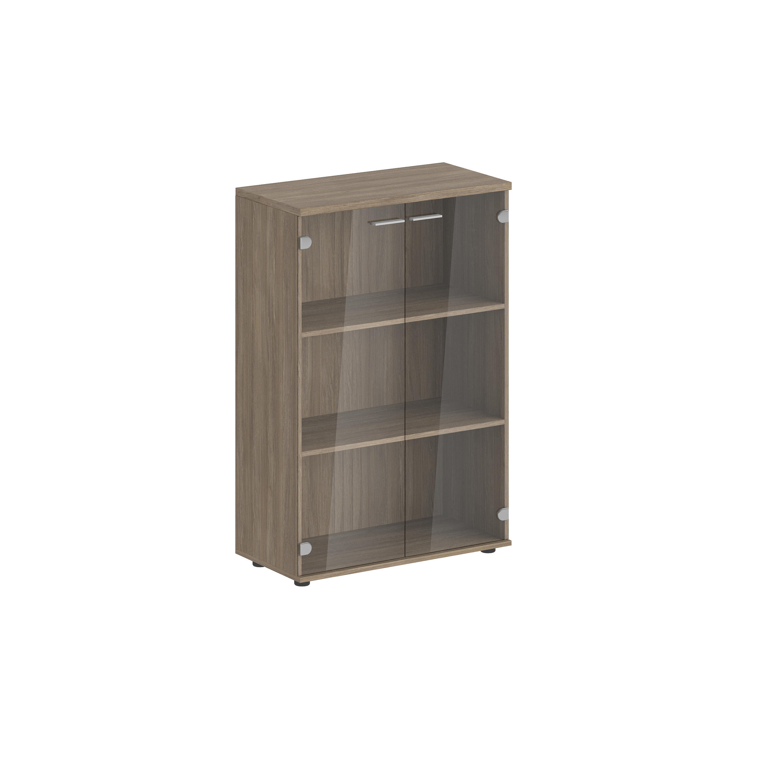 Шкаф средний 800х400х1200, 2-х дв., з.ст HDF SG.803.OD.GL