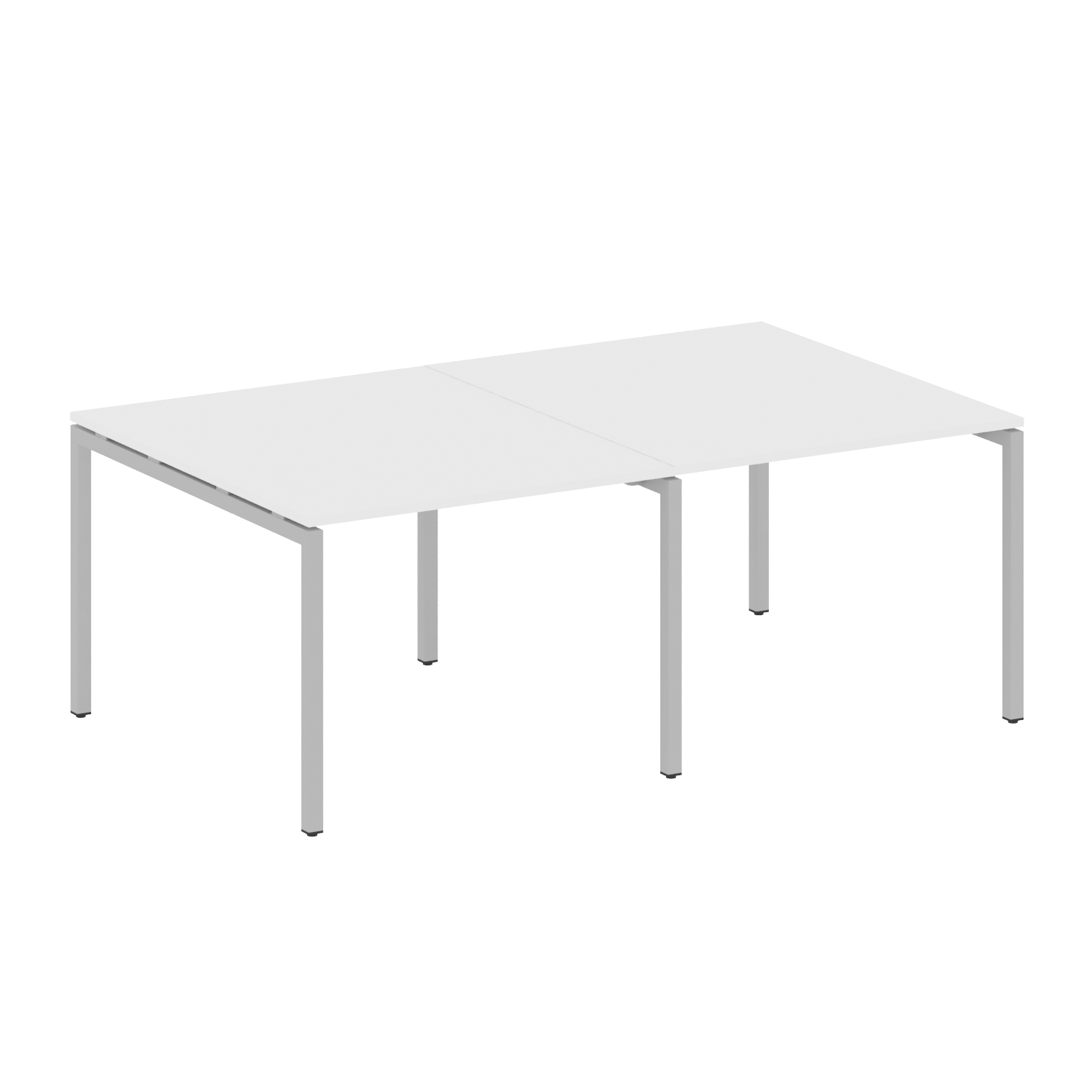 Metal System Quattro Переговорный стол (2 столешницы) на П-образном м/к 40БП.ПРГ-2.1