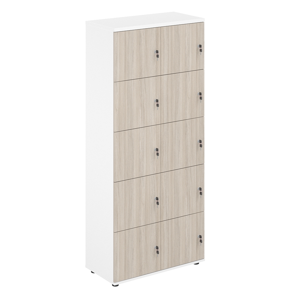 Локер 10 ячеек 800х400х1866 SG.820.WH.OL
