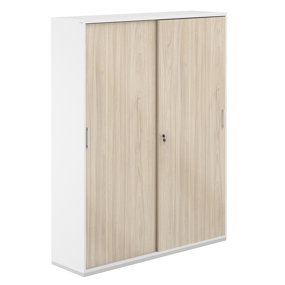 Шкаф-купе 5 ур. 1438х400х1833 AG.247.WH.WH.AR