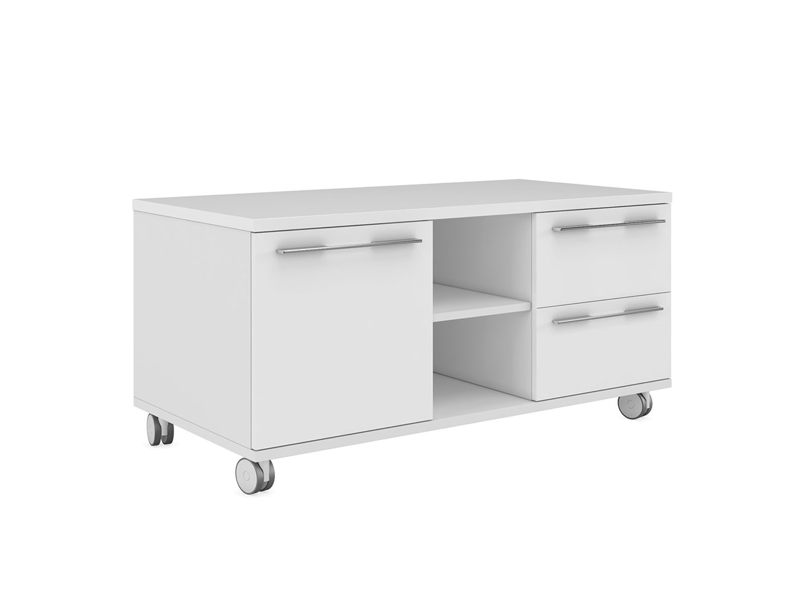 Тумба мобильная с 2 ящиками и левой дверью  ЕМР222SX.HGW