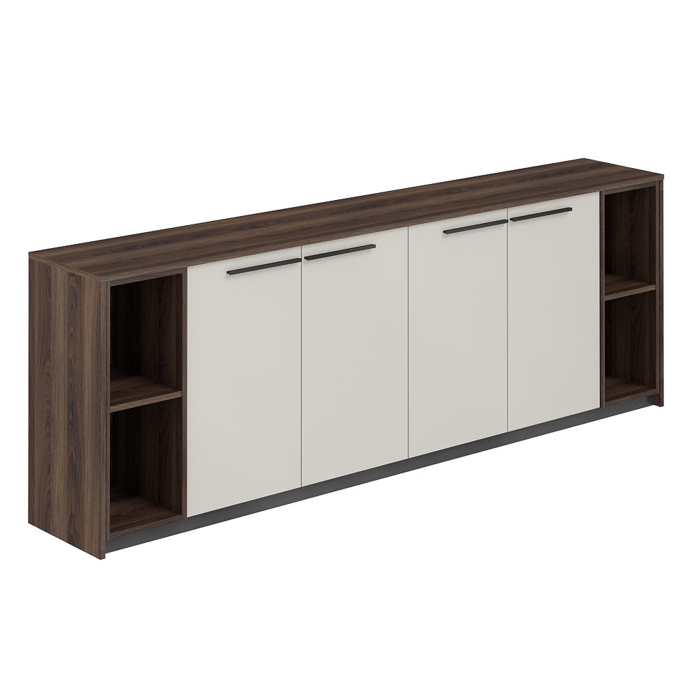 Шкаф низкий (2 шт) с 2-мя стеллажами, 2440х410х842 RF.328.DA.PG.DA