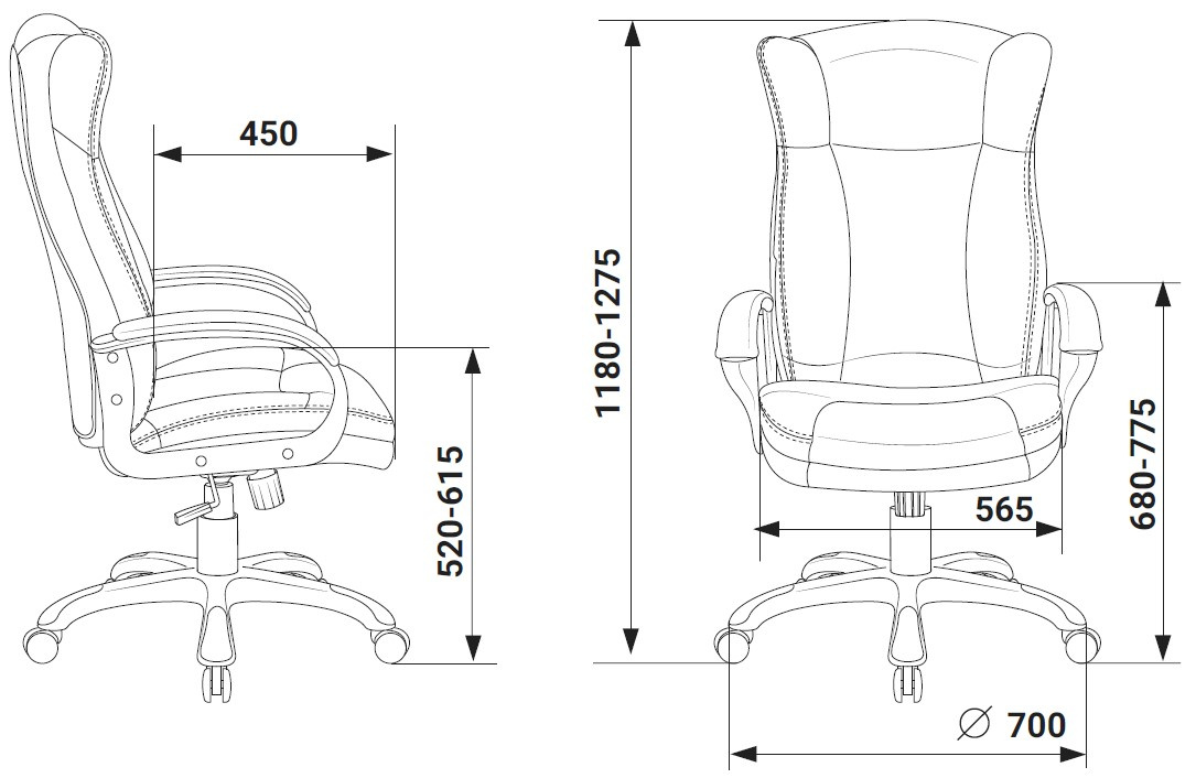 Кресло руководителя Бюрократ CH-879N