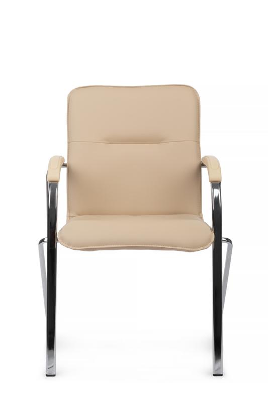 Стул Самба с пластиковыми подлокотниками SMB-03H Хром гальв.