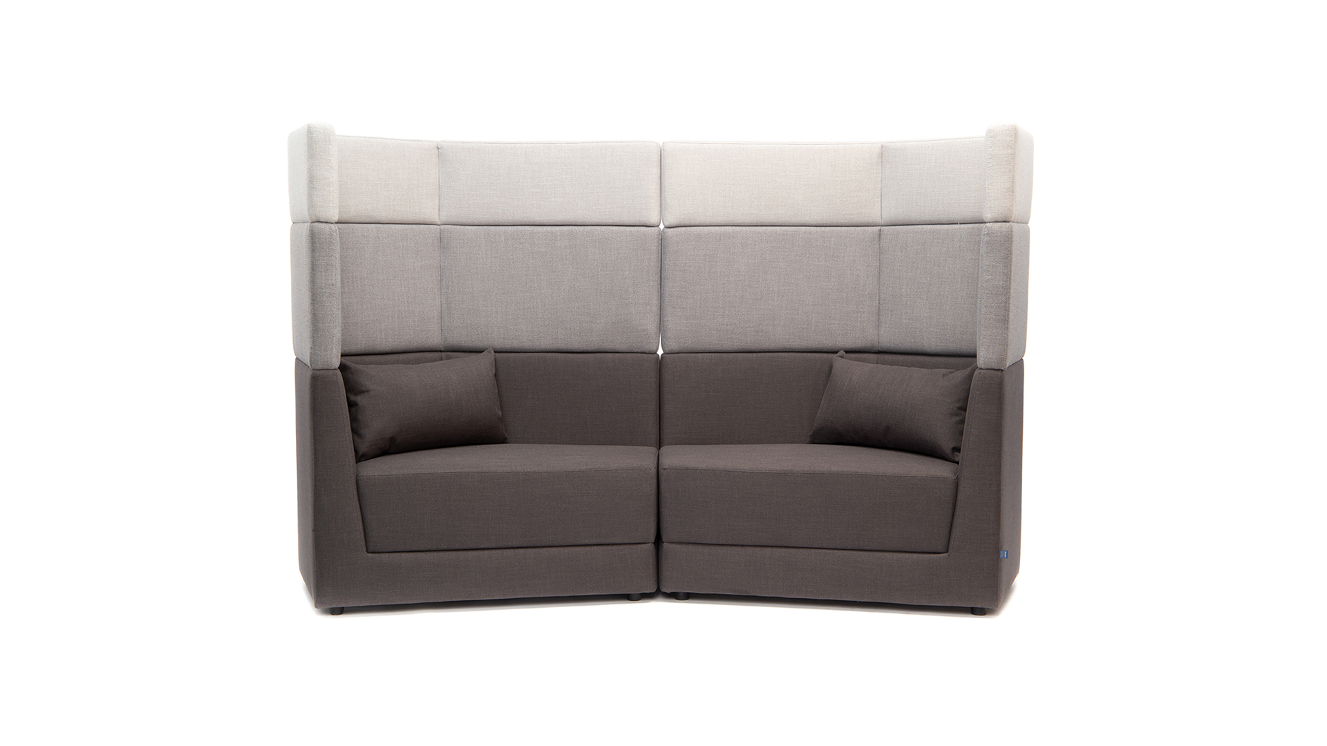 Модульный диван двухместный Element h.1380 с высокой спинкой