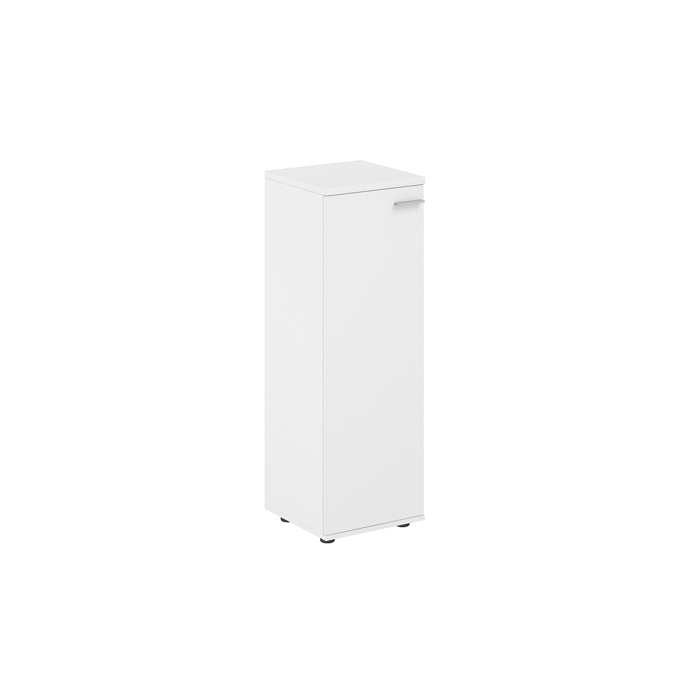 Шкаф средний 400х400х1200, 1 дв., з.ст HDF, левый SG.804.WH.WH.L