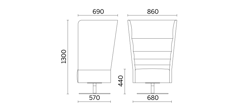 Мягкое кресло Cell128-2