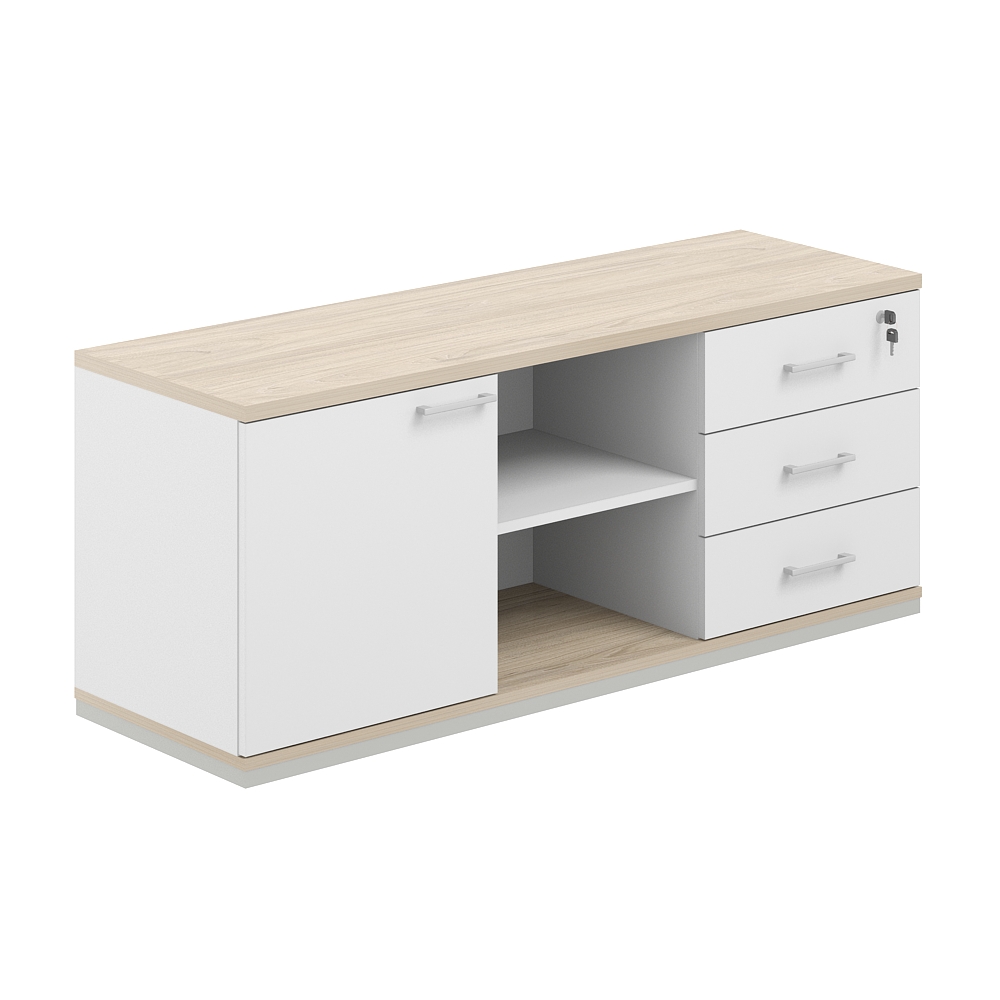 Тумба сервисная 1438х462х584 с замком AG.293.WH.AR.WH