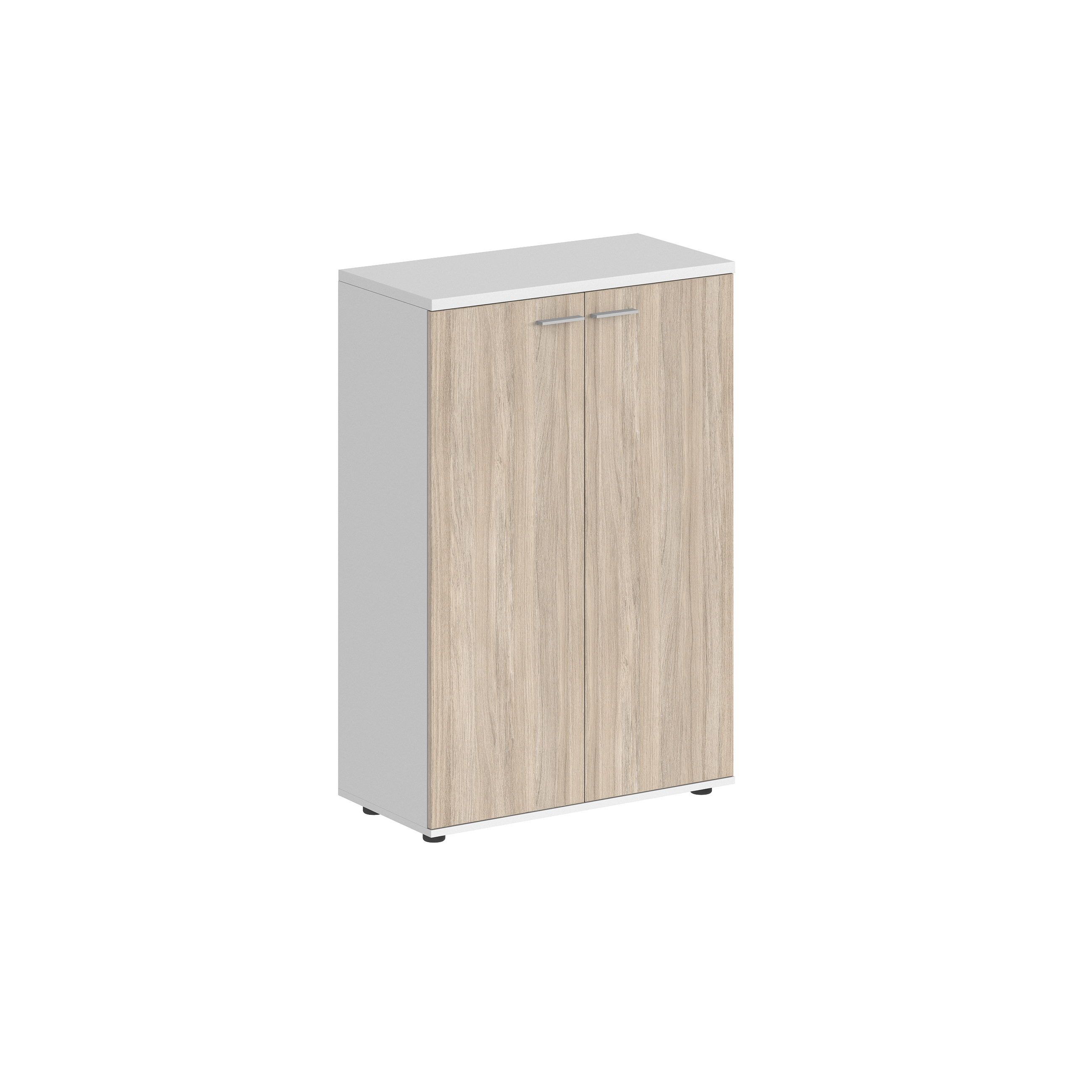 Шкаф средний 800х400х1200, 2-х дв., з.ст ЛДСП SG.813.WH.OL