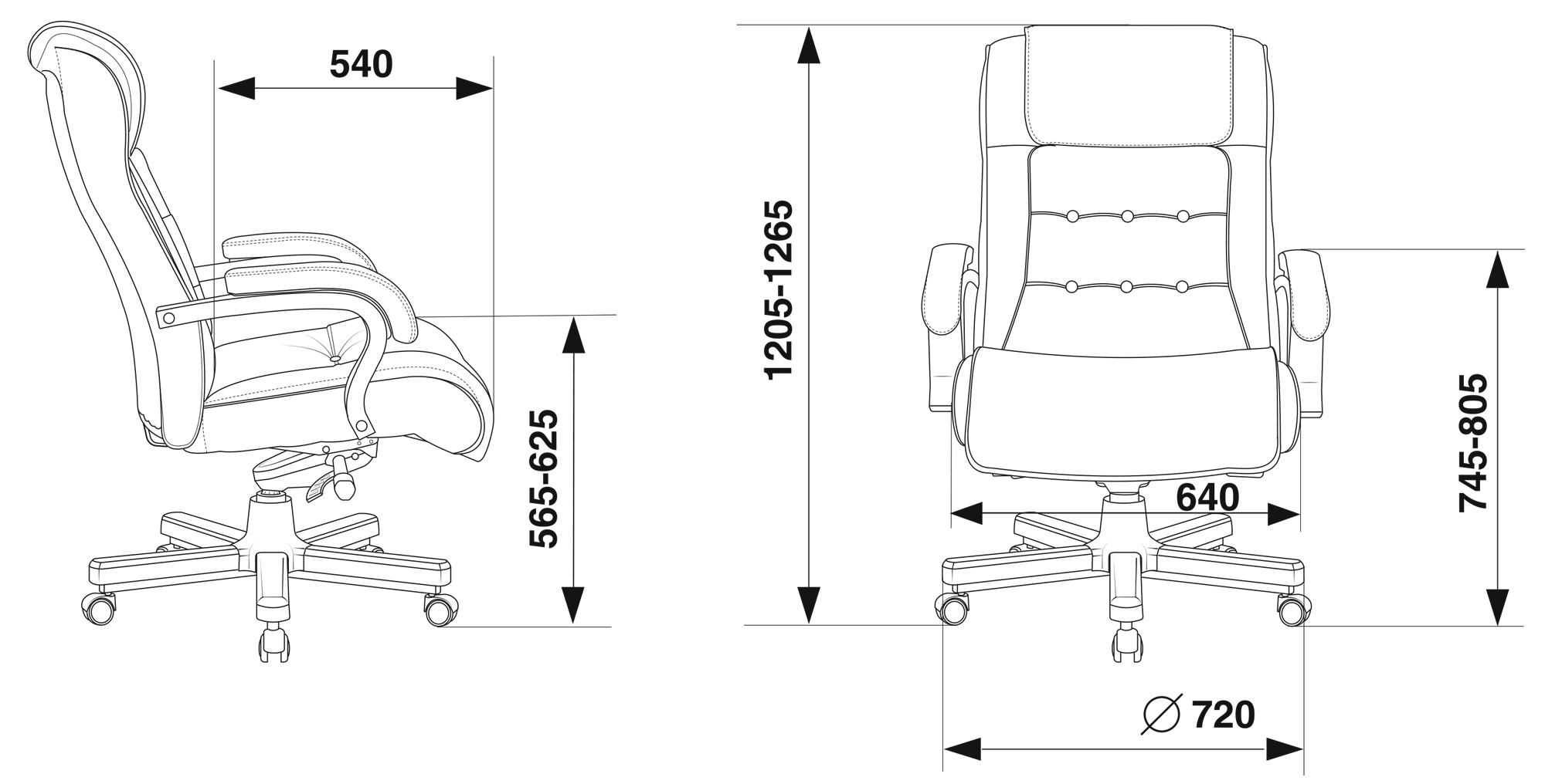 Кресло руководителя Бюрократ T-9926WALNUT
