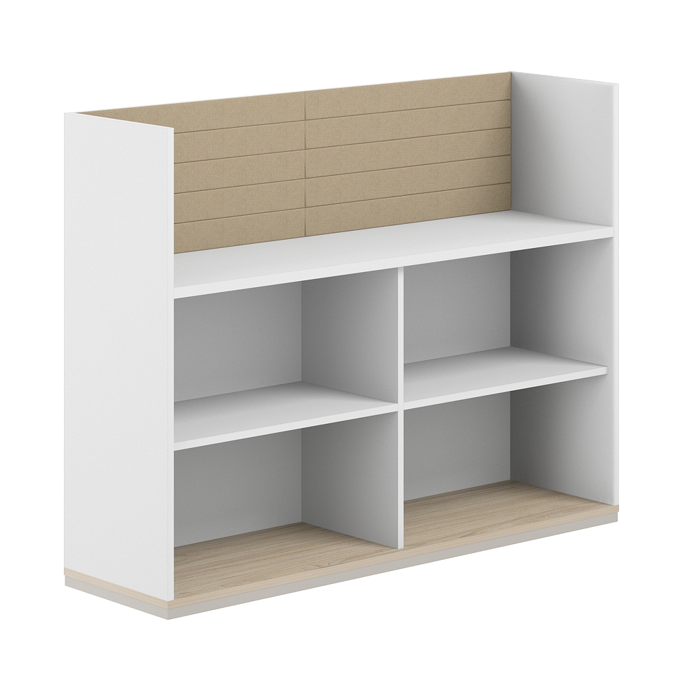 Стеллаж-комбо 1-стор. 1438, с экраном тканевым высоким AG.252.300.662.BG