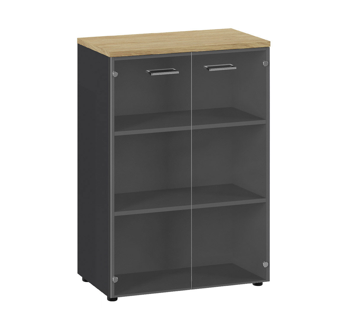 FLEX Шкаф средний со стекл.дв.