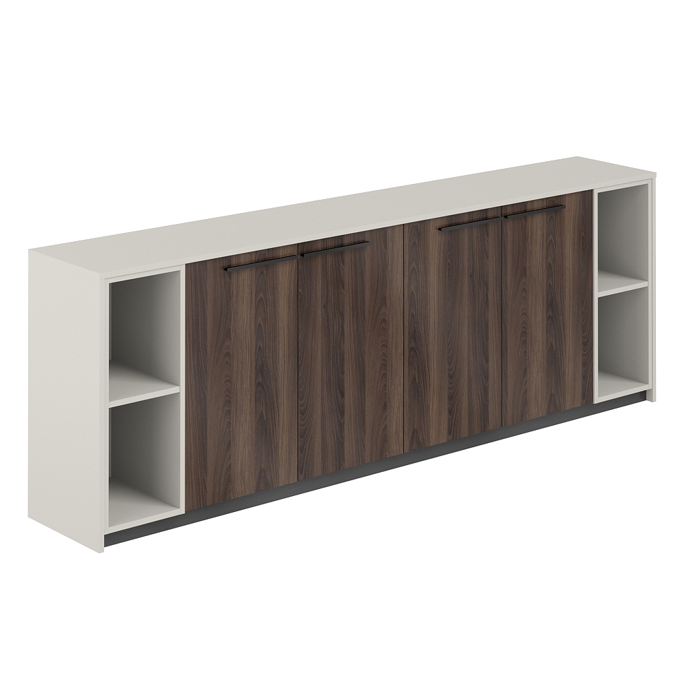 Шкаф низкий (2 шт) с 2-мя стеллажами, 2440х410х842 RF.328.PG.DA.PG