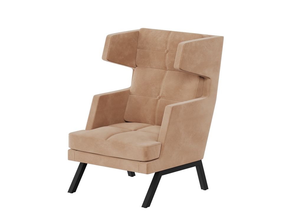 Aldo Кресло высокое с декором из пуговиц ALDB-01