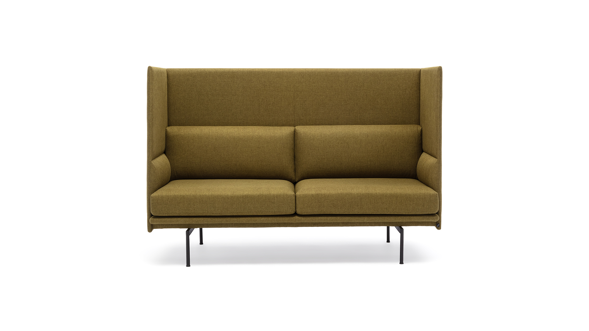 Диван двухместный Pratt с высокой спинкой