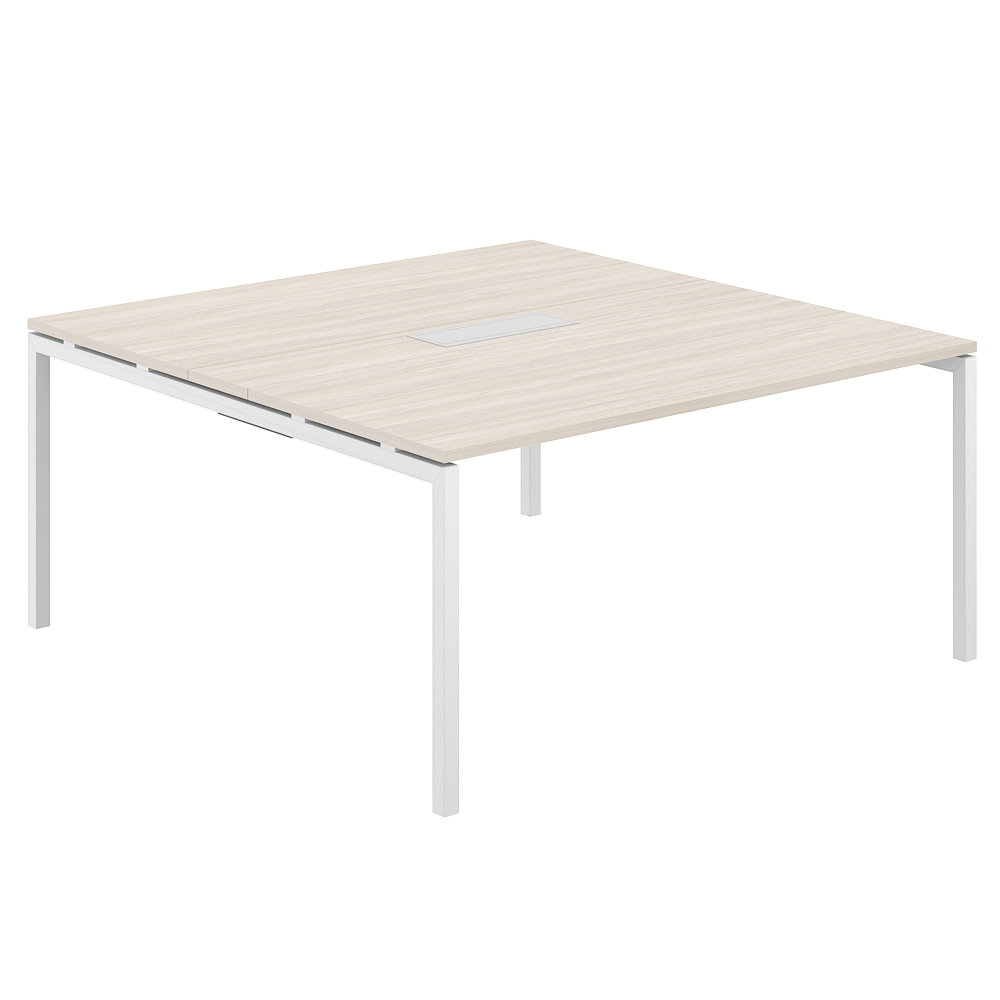 Стол переговорный комбинированный 1600х1638х750 МК40х40 SG.283.OL.44.WH.OL