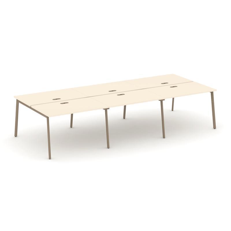 Estetica Рабочая станция 6 мест ES.D.RS-6.2-LP 3540*1500*750