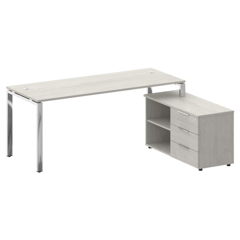 Metal System Direct Стол руковод. с тумбой БГ.СРТ-5.7 (R) 1900*1520*75