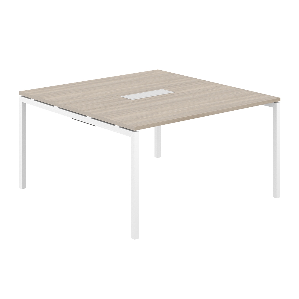 Стол переговорный комбинированный 1400х1438х750 МК40х40 SG.282.OD.44.WH.OD