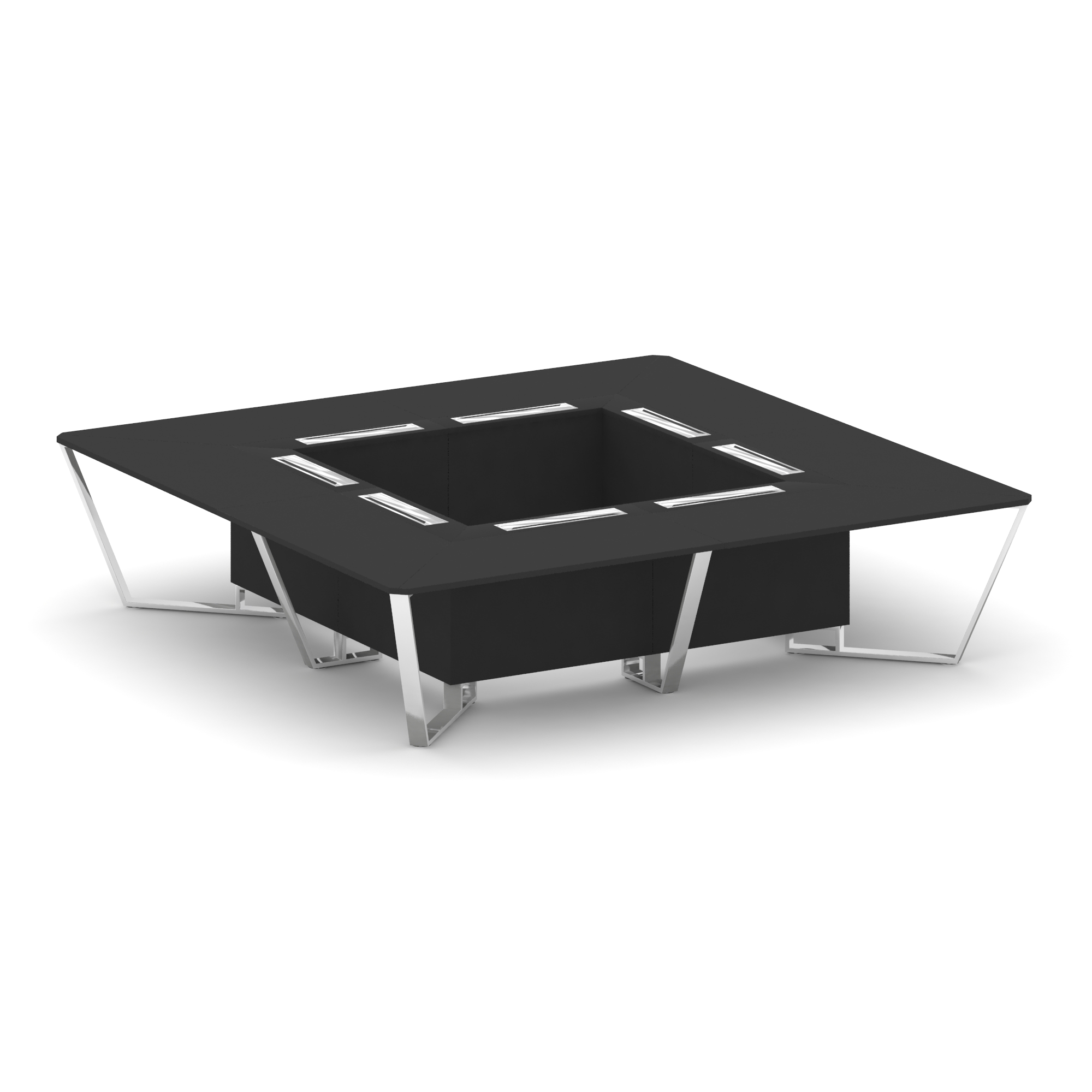 Steel Meet Стол переговорный квадратный MF-PR.B.SP-16K