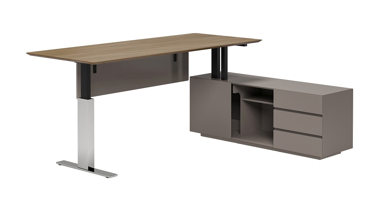 Письменный стол  с правой тумбой  (с функцией подъема) SN2018Z-R