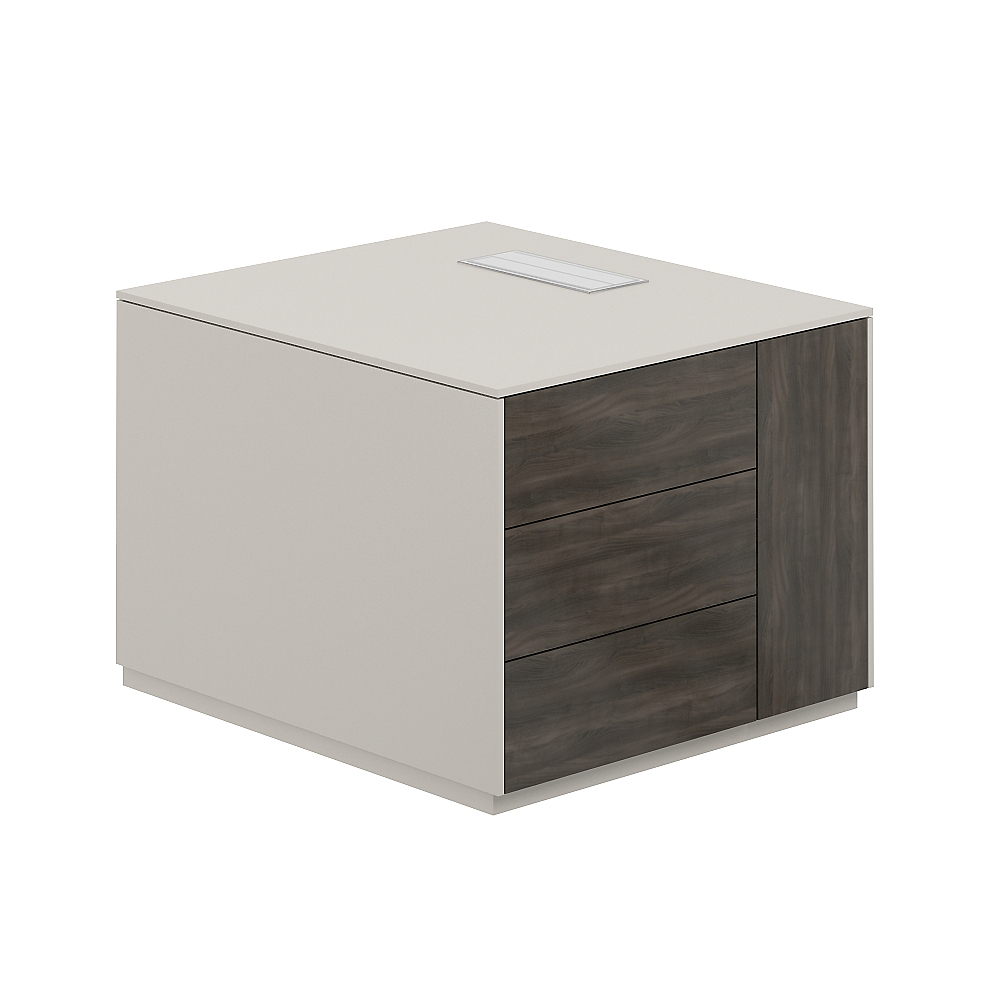 Тумба опорная обвязка GS, фасады BT, правая NZ-0222.GS.BT.R