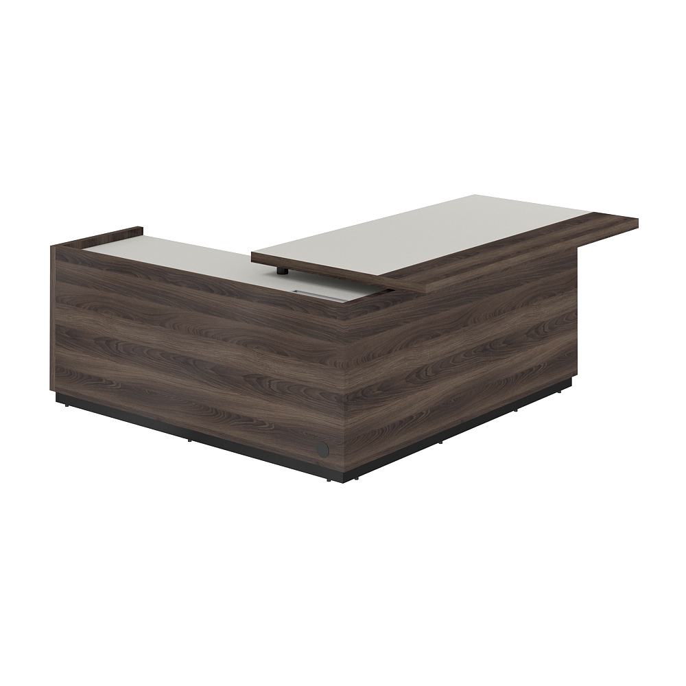 Стол для руководителя с комбинированной столешницей, правый 1850х1850х750 мм RF.104R.PGDA.DA