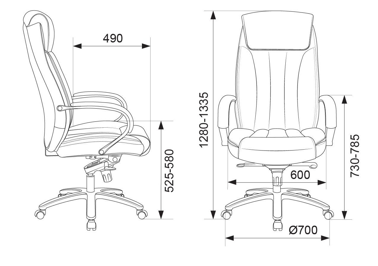 Кресло руководителя Бюрократ T-9922SL