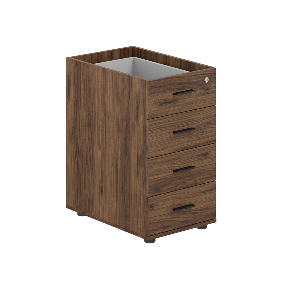 Тумба приставная 400х600х725 с 4 ящ., с замком без топа SG.521.DM.DM