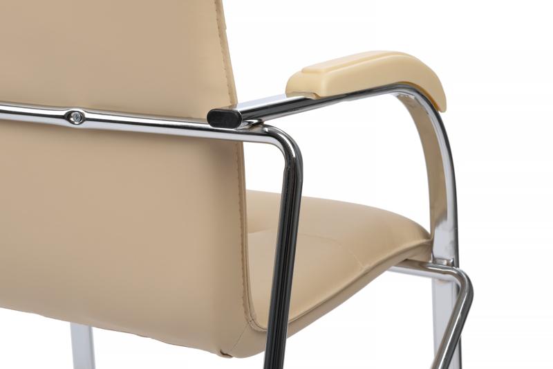 Стул Самба с пластиковыми подлокотниками SMB-03H Хром гальв.