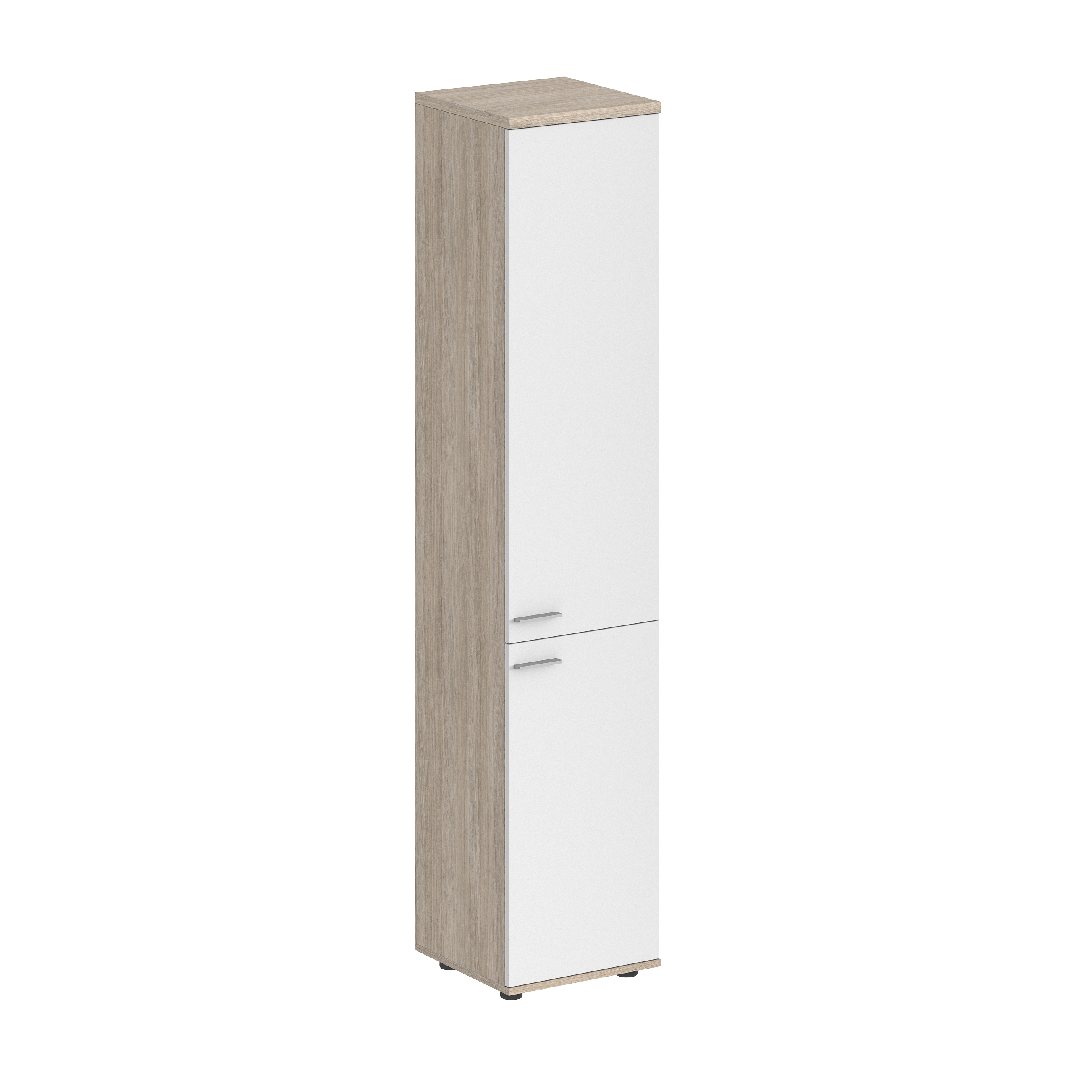 Шкаф высокий 400х400х1955, з.ст HDF, правый SG.802.OL.WH.WH.R