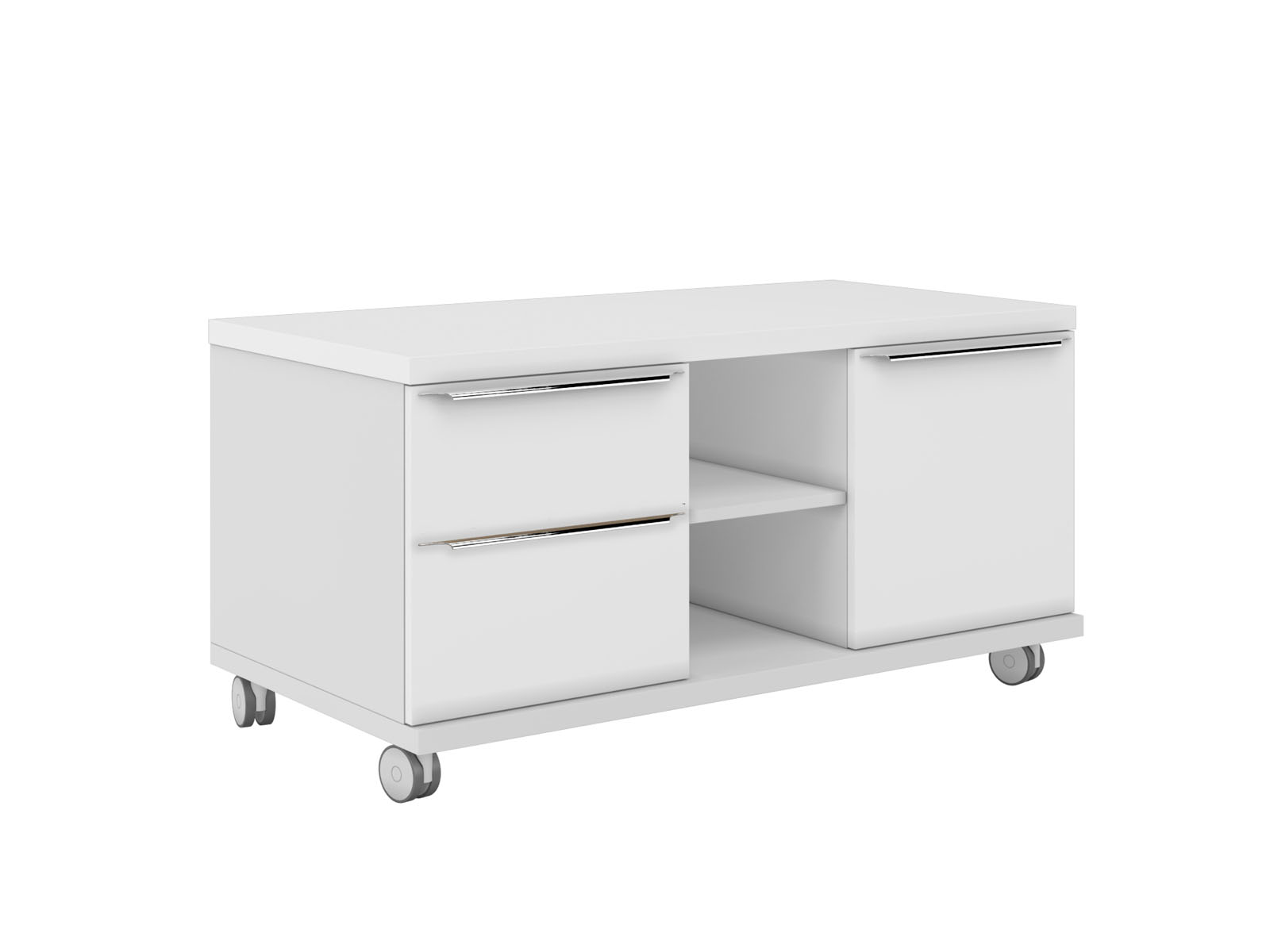 Тумба мобильная с 2 ящиками и правой дверью  ЕМР222DX.HGW