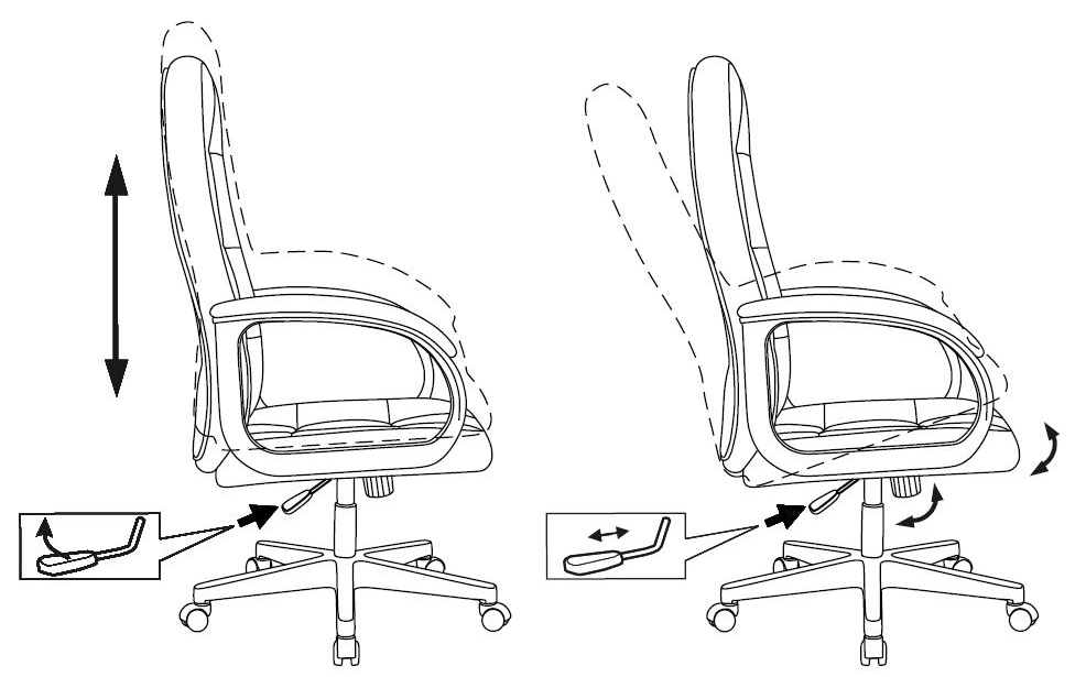 Кресло руководителя Бюрократ CH 002