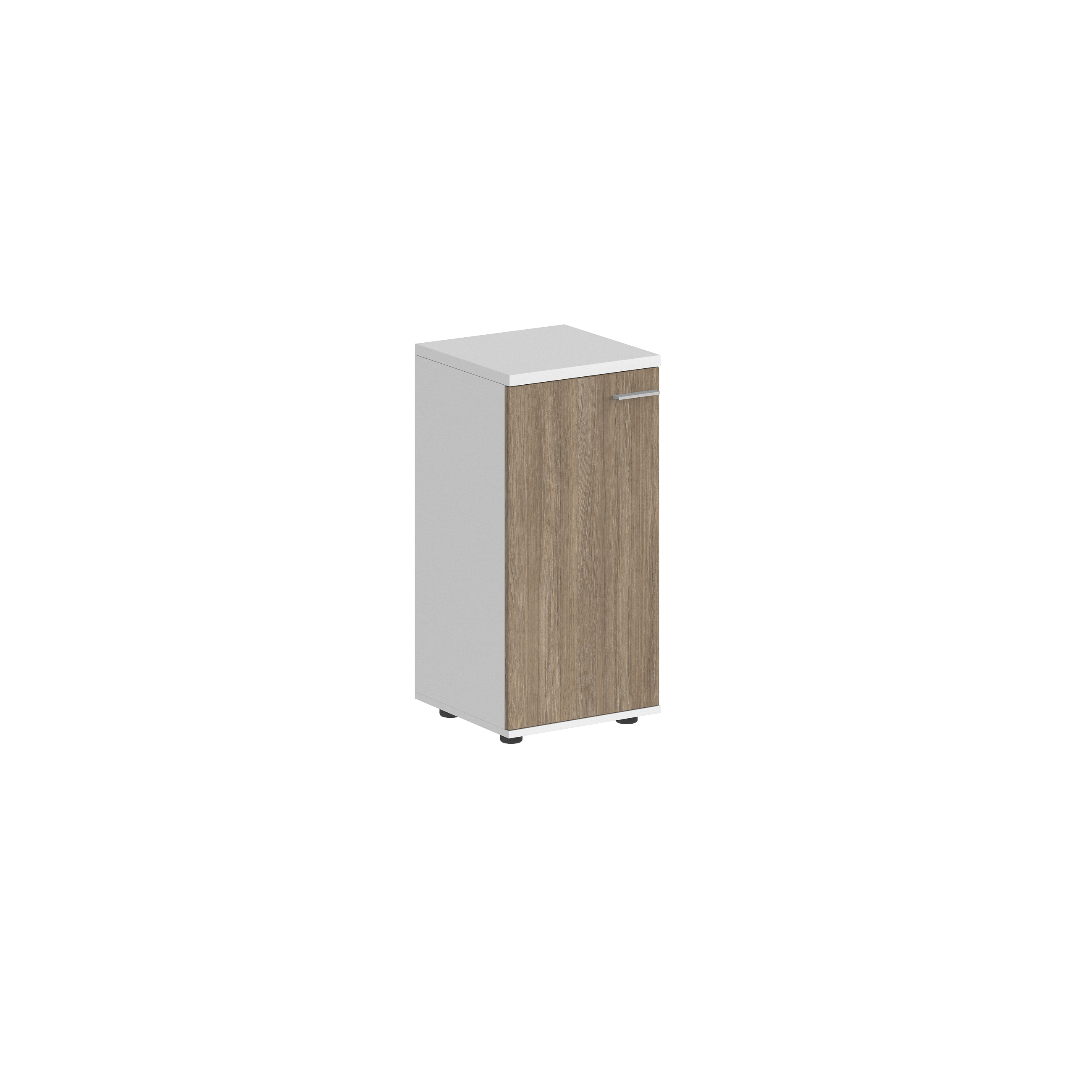 Шкаф низкий 400х400х825, 1 дв., з.ст ЛДСП, левый SG.816.WH.OD.L