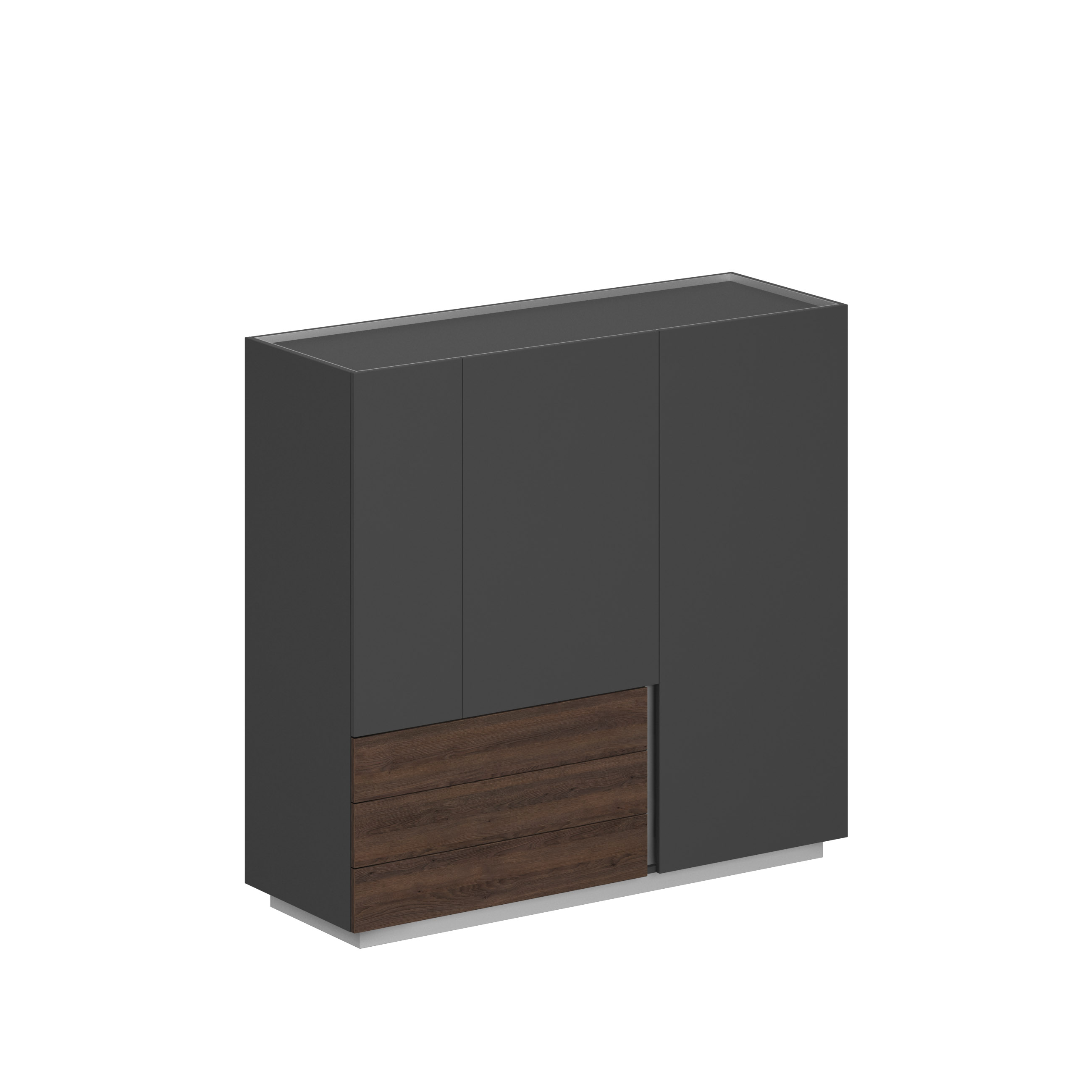 Шкаф 1600x550x1520, левый OL-20-17.OS.OS.DT.L