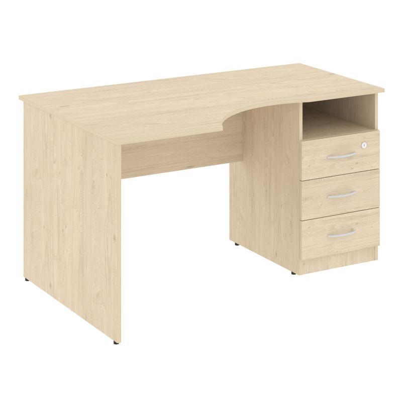 Nova S Стол криволинейный с тумбой правый В.САТ-2 (R)