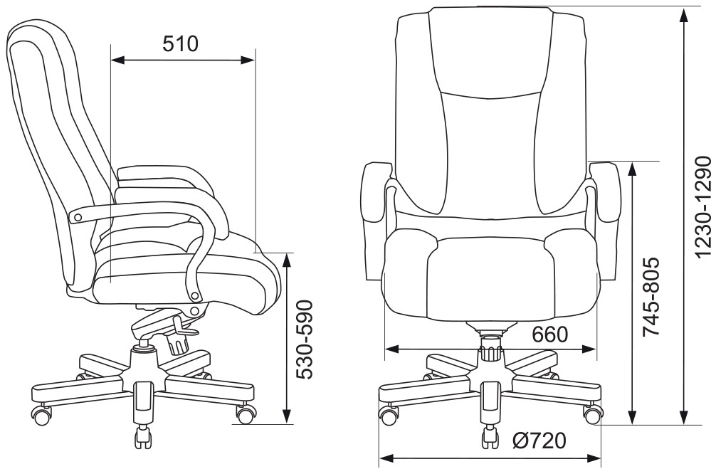 Кресло руководителя Бюрократ T-9925WALNUT