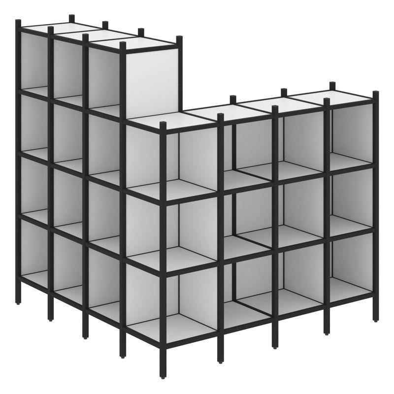 Loft Угловой внешний стеллаж наборный VR.L-60