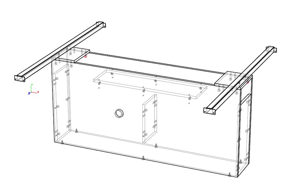 Тумба к переговорному столу Атлас универсальная, ЛДСП 18 мм NZ-811.GS.GR