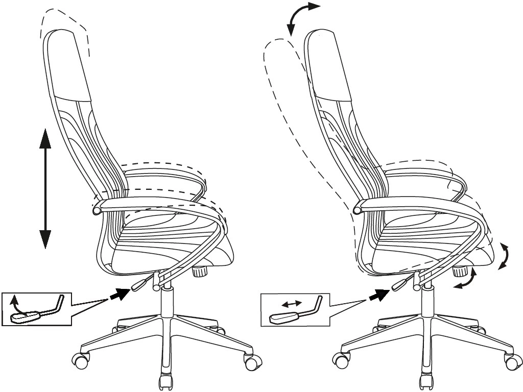 Кресло руководителя Бюрократ CH-610