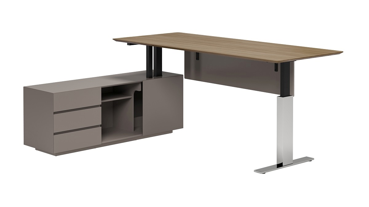 Письменный стол  с левой тумбой  (с функцией подъема)  SN2018Z-L